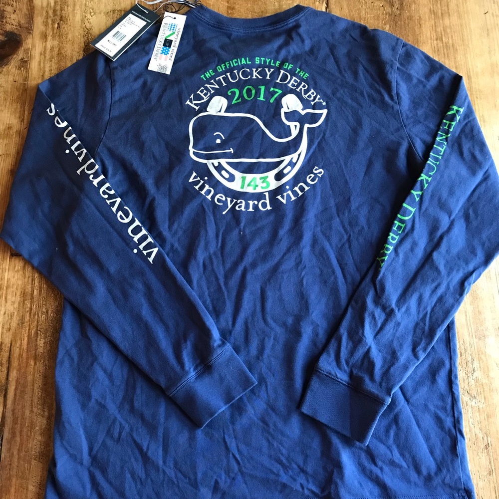 NWT Boys Vineyard Vines LS Derby T-shirt XL 18